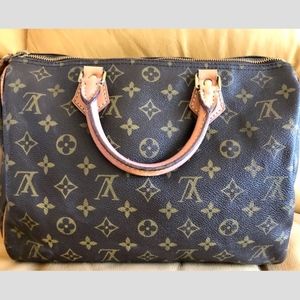 Louis Vuitton Monogram Speedy 30 Satchel Women Bag